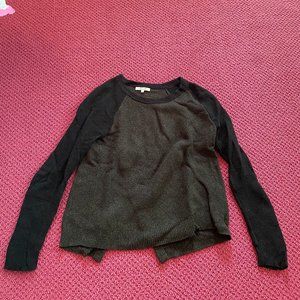 Madewell Cross Back Color Block Sweater